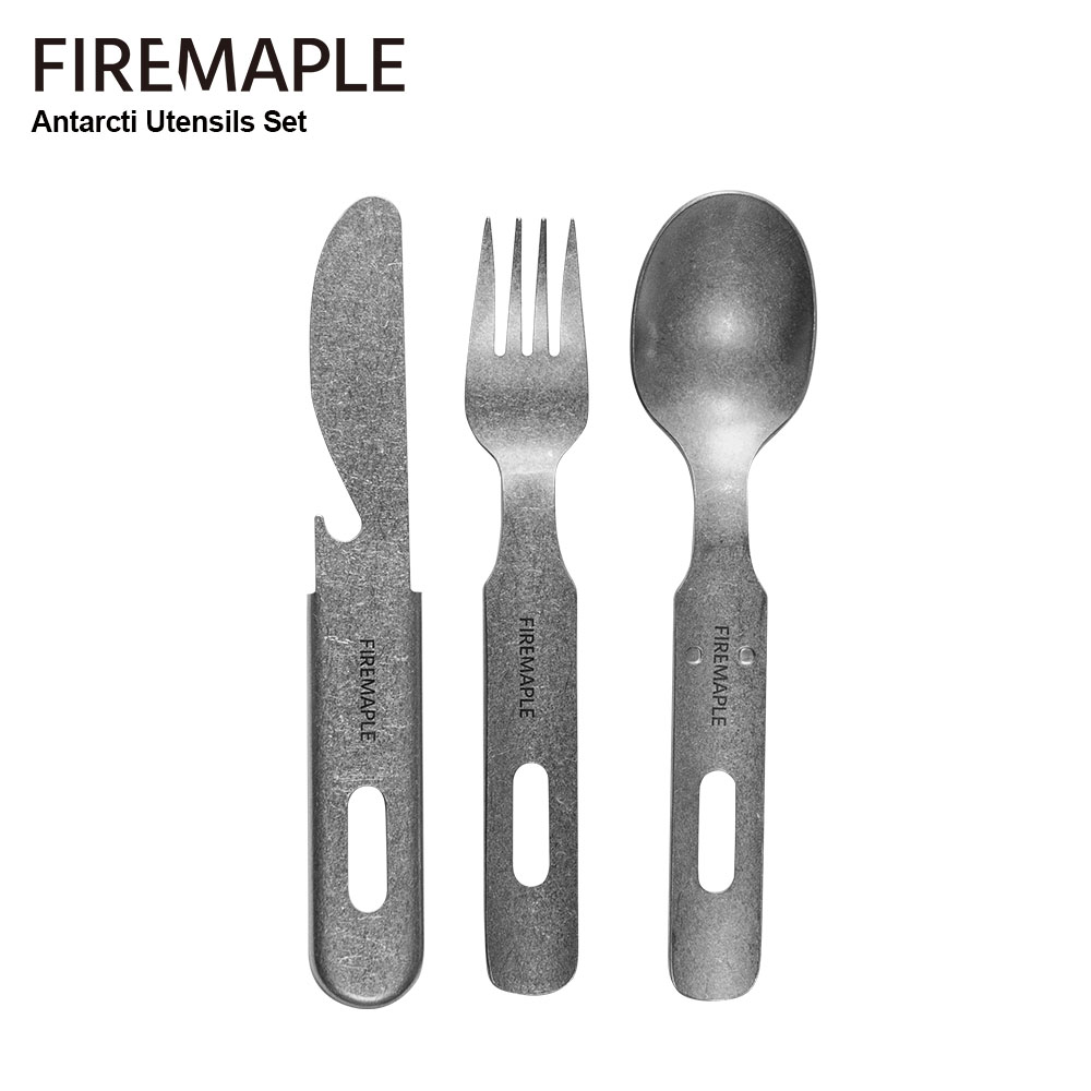 Camping Cooking Bundle - أدوات مائدة للتخييم من الفولاذ المقاوم