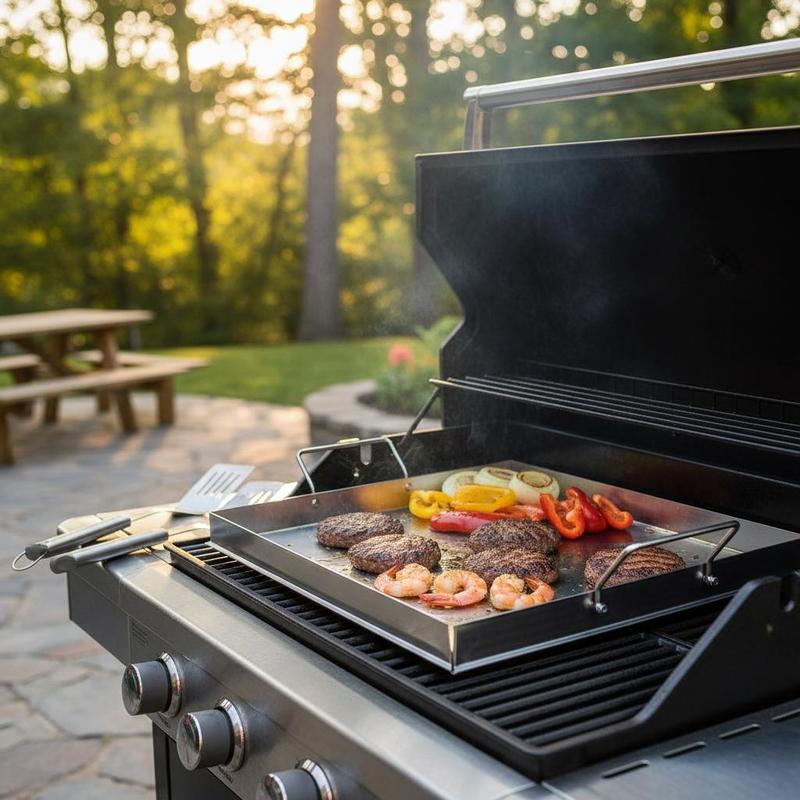 Camping Cooking Top - شواية مسطحة عالمية مقاس 18x16 بوصة