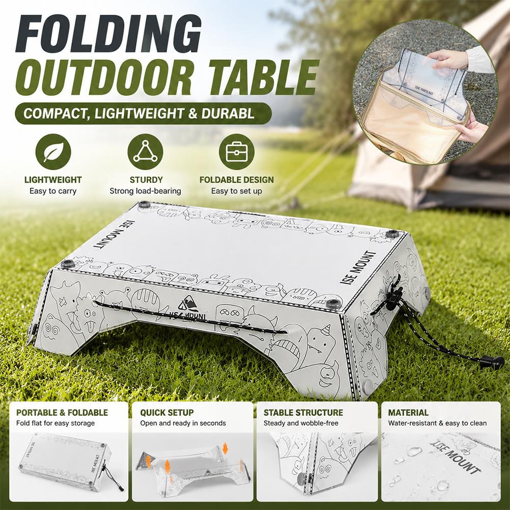 Camping Outdoor Cooking Table - طاولة تخييم محمولة متعددة الطيات من