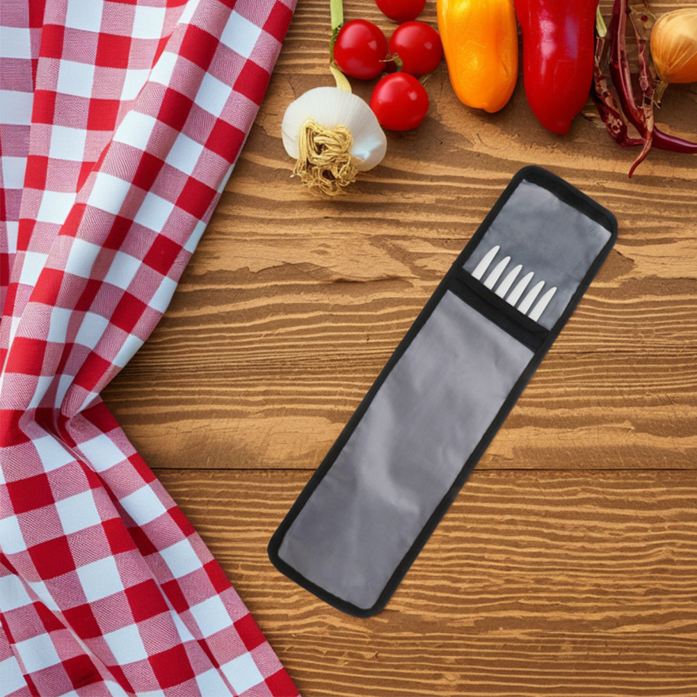 Camping Cooking Utensil Organizer - حقيبة تخزين أسياخ الشواء من قماش