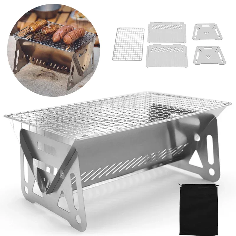 Camping Cooking Range - مصبغة شواء شواء الشواء شبكة الشواء