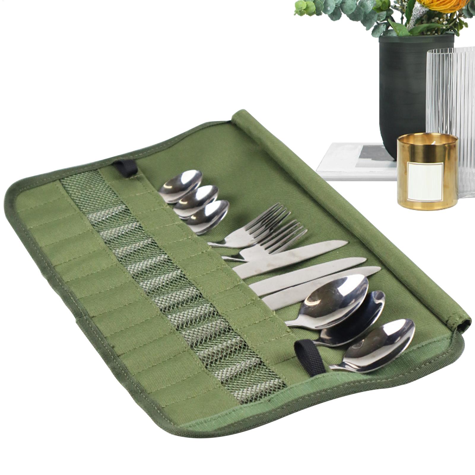 Camping Cooking Utensil Organizer - حقيبة أدوات المائدة للتخييم والسفر، منظم