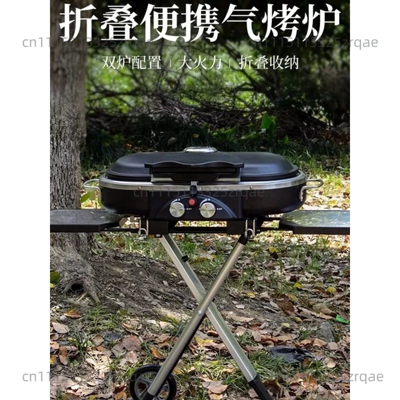 Camping Cooking Range - موقد غاز محمول للاستخدام الداخلي والخارجي،
