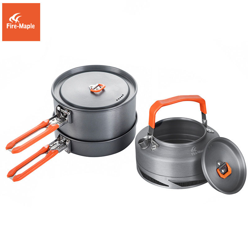 Camping Cooking Bundle - النار القيقب التخييم تجهيزات المطابخ المشي