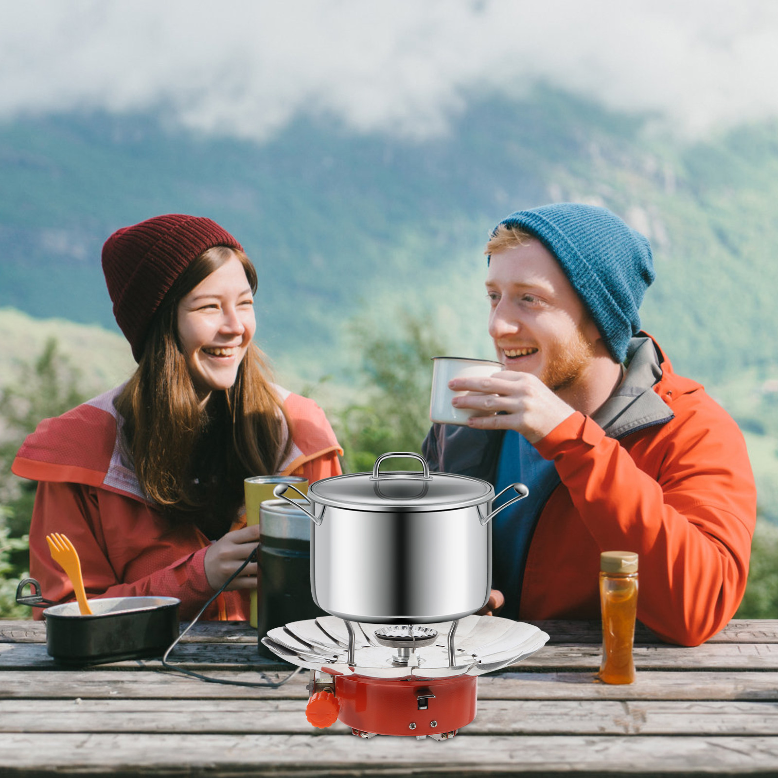 Camping Cooking Range - موقد غاز محمول على شكل زهرة