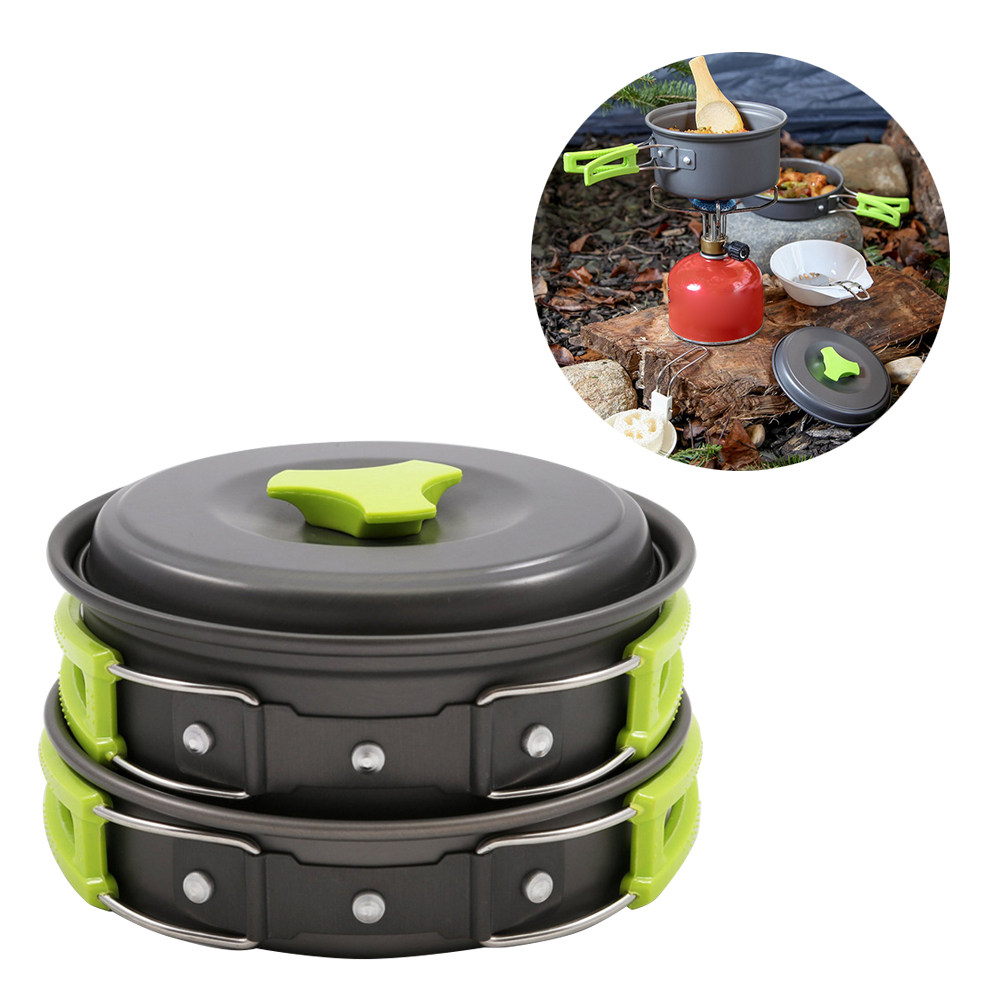 مجموعة أدوات طهي خفيفة الوزن ل - مراجعة Camping Lightweight Cooking Pot وسعره