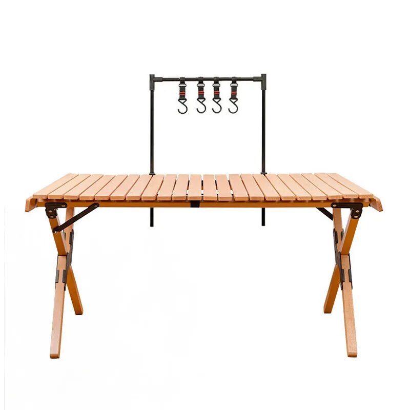 رف تخزين خارجي لسطح المكتب من  - مراجعة Camping Outdoor Cooking Table وسعره