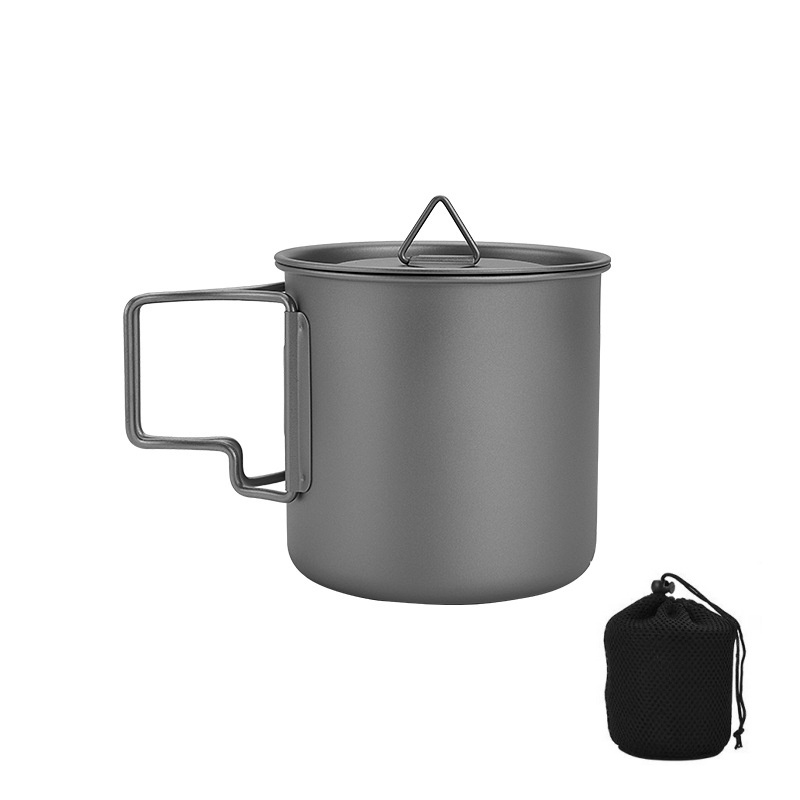 كوب تخييم من التيتانيوم بمقبض  - مراجعة Camping Cooking Unit وسعره