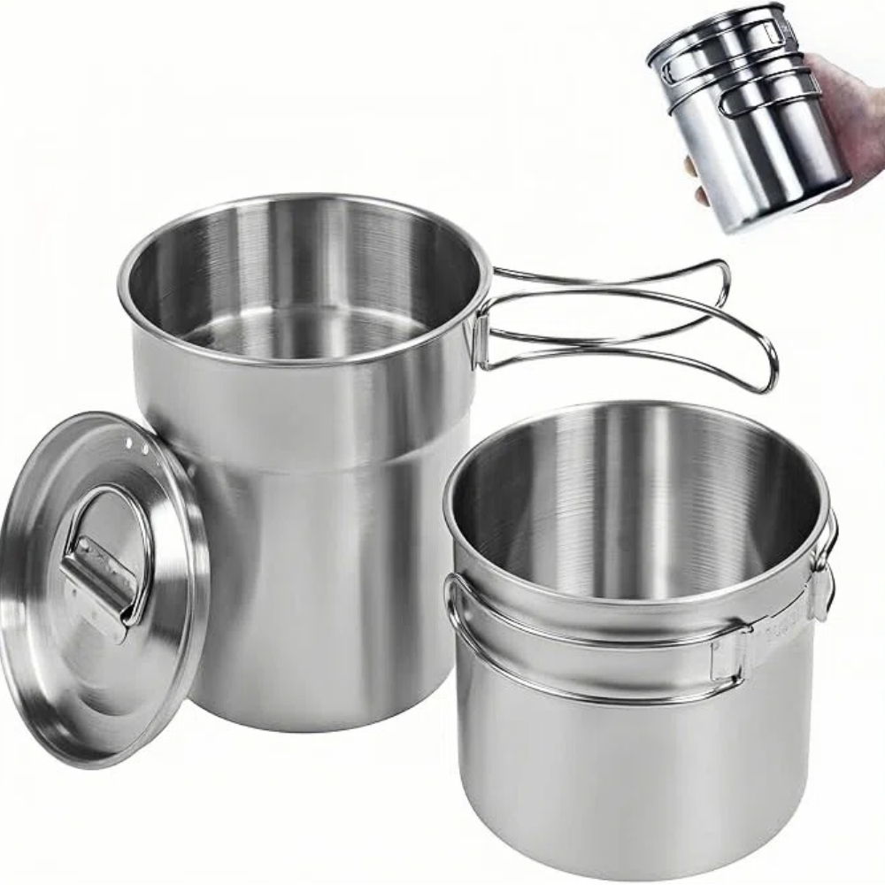أكواب قابلة للطي للتخييم، أوان - مراجعة Camping Cooking Unit وسعره