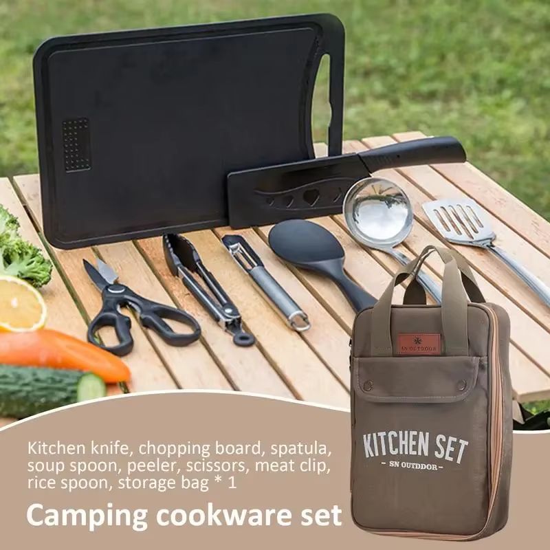 طقم أدوات طهي للتخييم مكون من  - مراجعة Camping Cooking Bundle وسعره