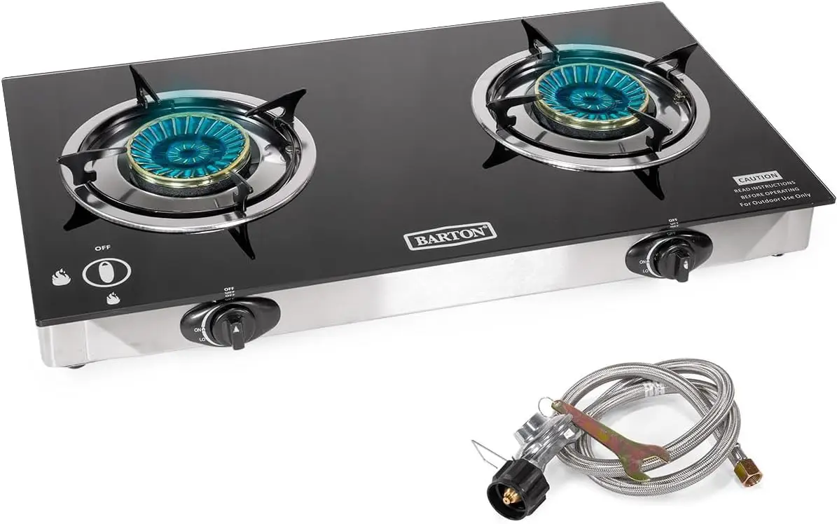موقد غاز بروبان بـ 2 شعلة، 25, - مراجعة Camping Cooking Top وسعره