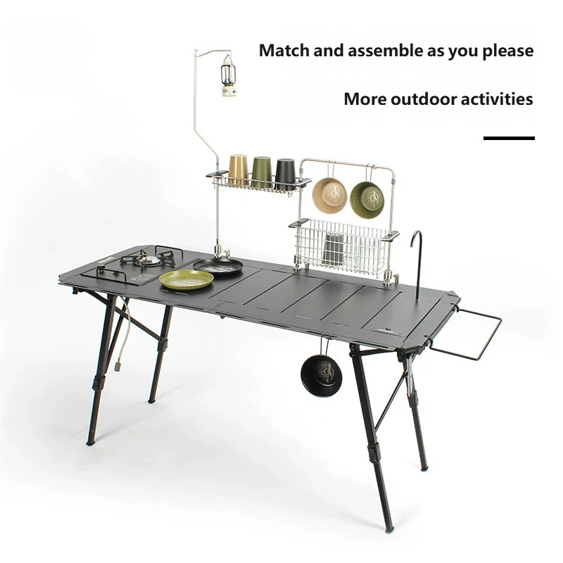 طاولة محمولة من سبائك الألومني - مراجعة Camping Outdoor Cooking Table وسعره