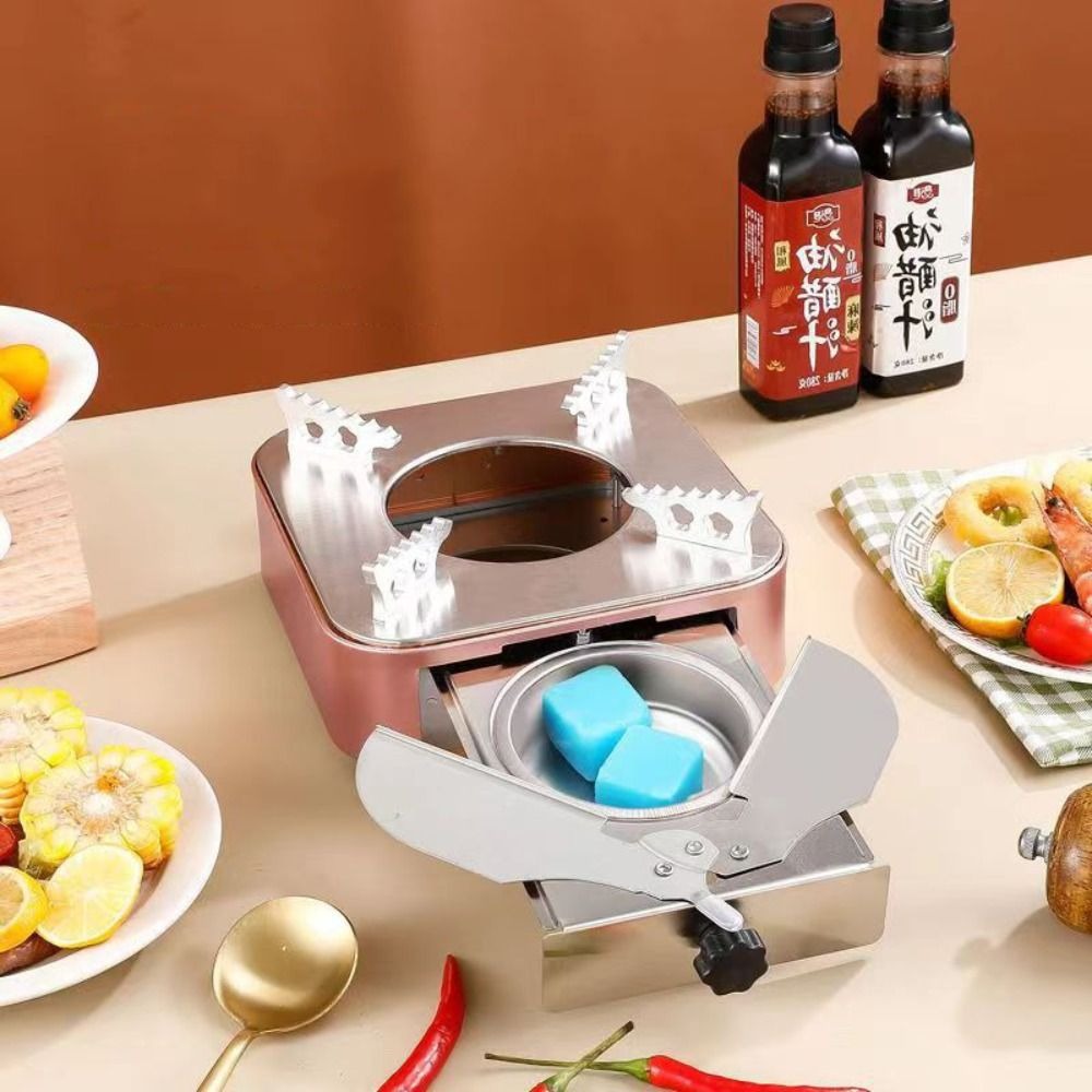 موقد كحول محمول مربع الشكل من  - مراجعة Camping Cooking Unit وسعره