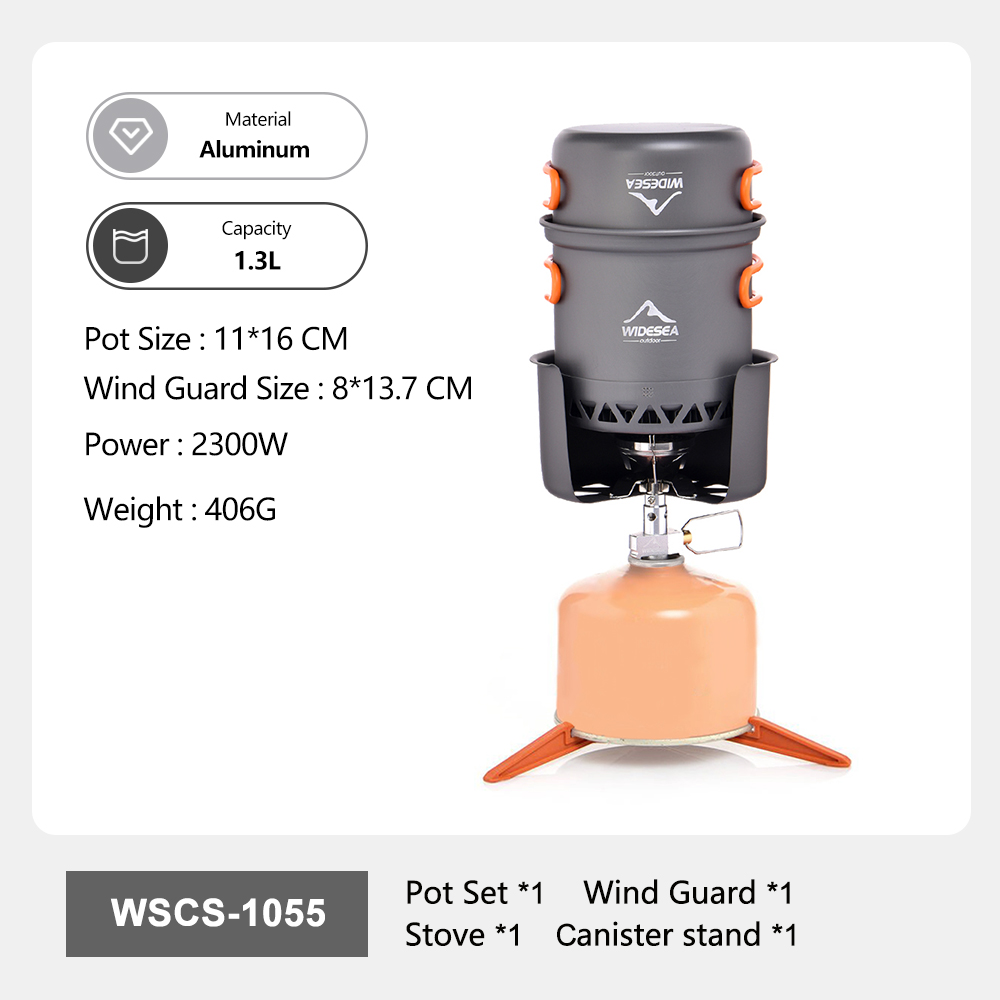 Widesea المحمولة موقد للتخييم  - مراجعة Camping Cooking One Pot وسعره
