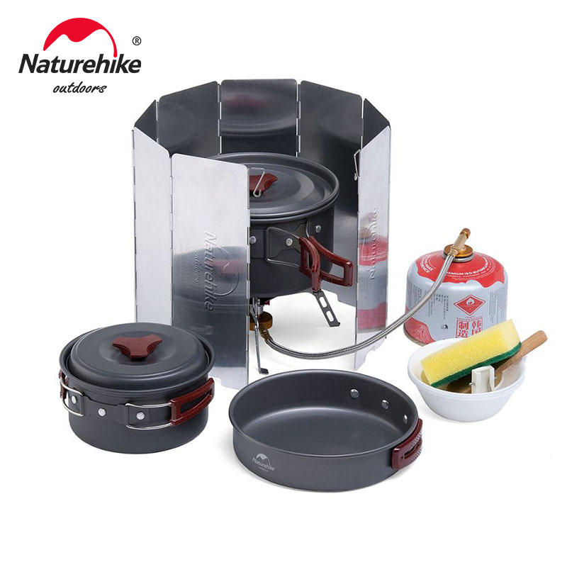 Naturehike التخييم وعاء خفيفة  - مراجعة Camping Cooking Bundle وسعره