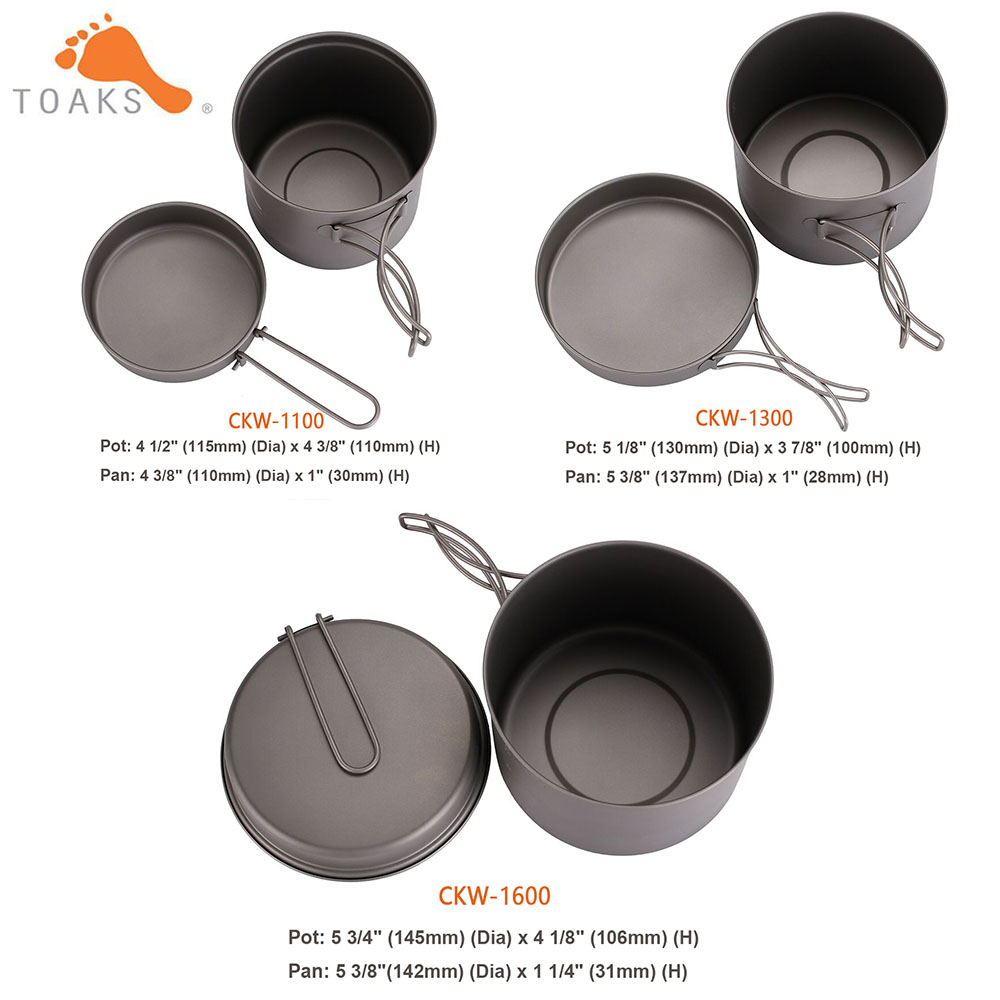 TOAKS طقم حلل استانلس ستيل خفي - مراجعة Camping Cooking Griddle وسعره