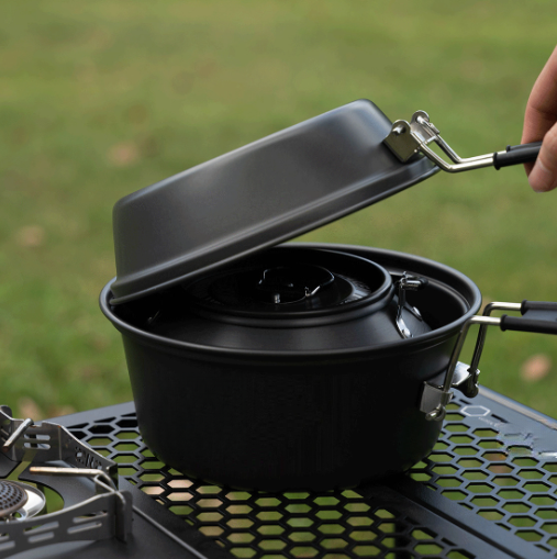مجموعة أواني طهي خفيفة الوزن م - مراجعة Camping Lightweight Cooking Pot وسعره