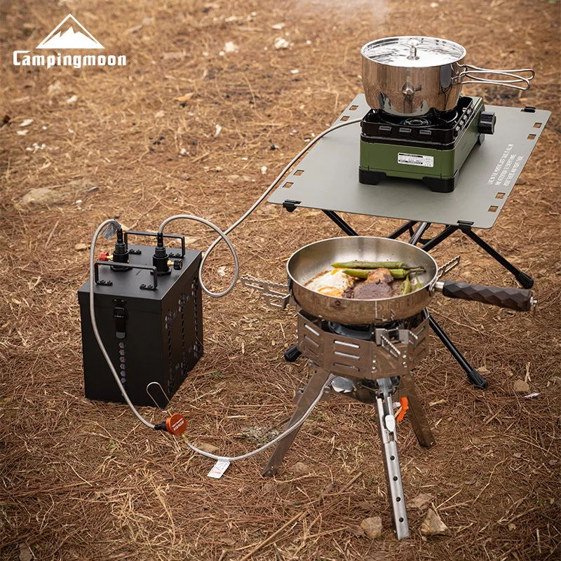CAMPINGMOON BKZ63 ستة إمدادات  - مراجعة Camping Cooking Range وسعره