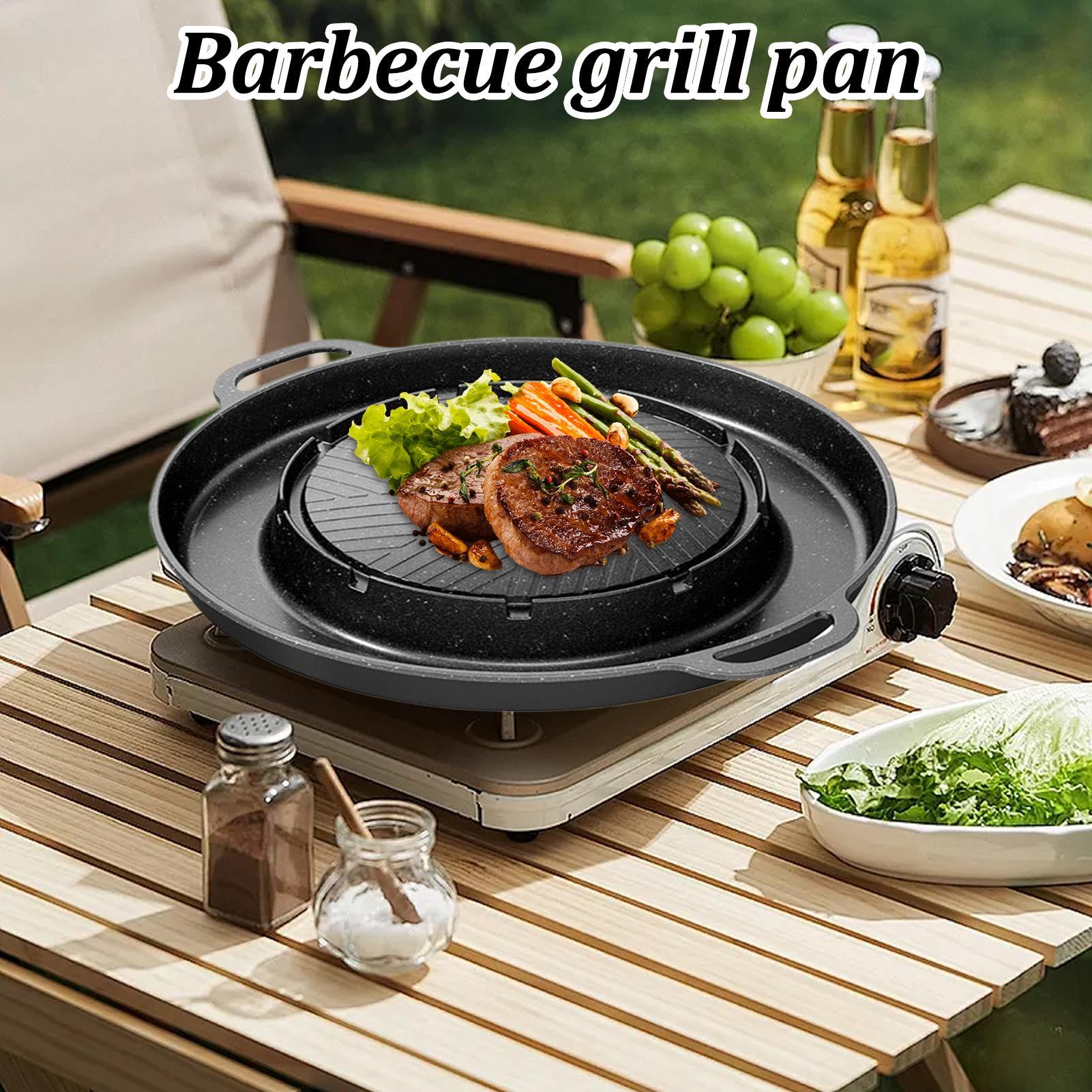 شواية 2 في 1 ومقلاة ساخنة لسطح - مراجعة Camping Cooking Griddle وسعره