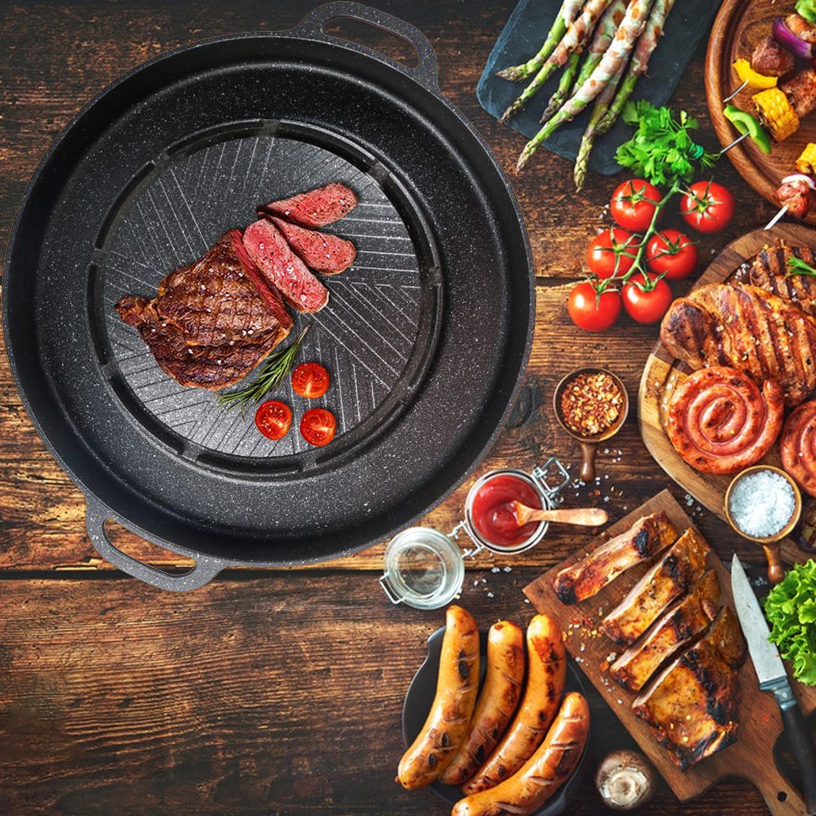 شواية 2 في 1 ومقلاة ساخنة لسطح - مراجعة Camping Cooking Griddle وسعره