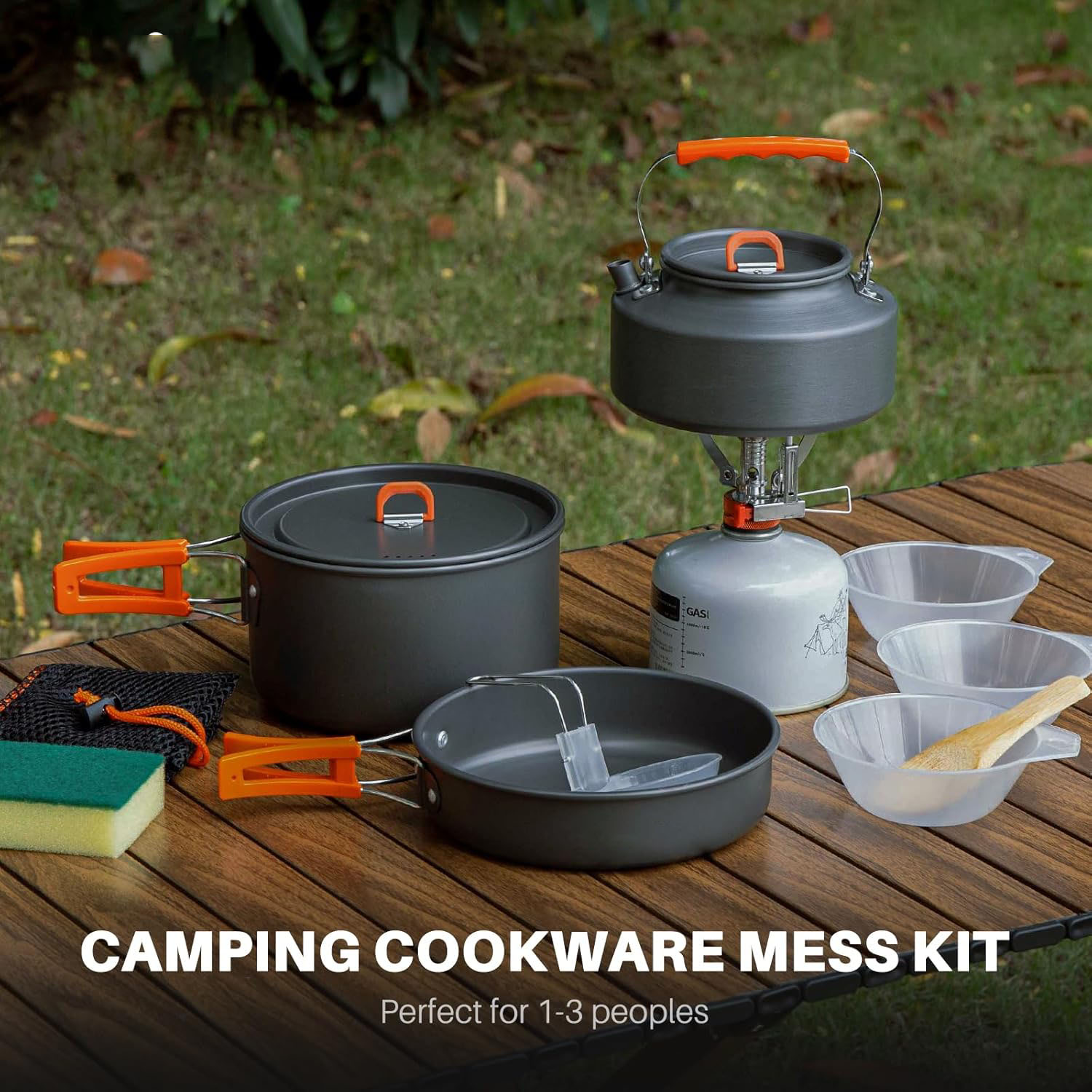 أدوات طهي للتخييم، طقم قدور وم - مراجعة Camping Cooking Top وسعره