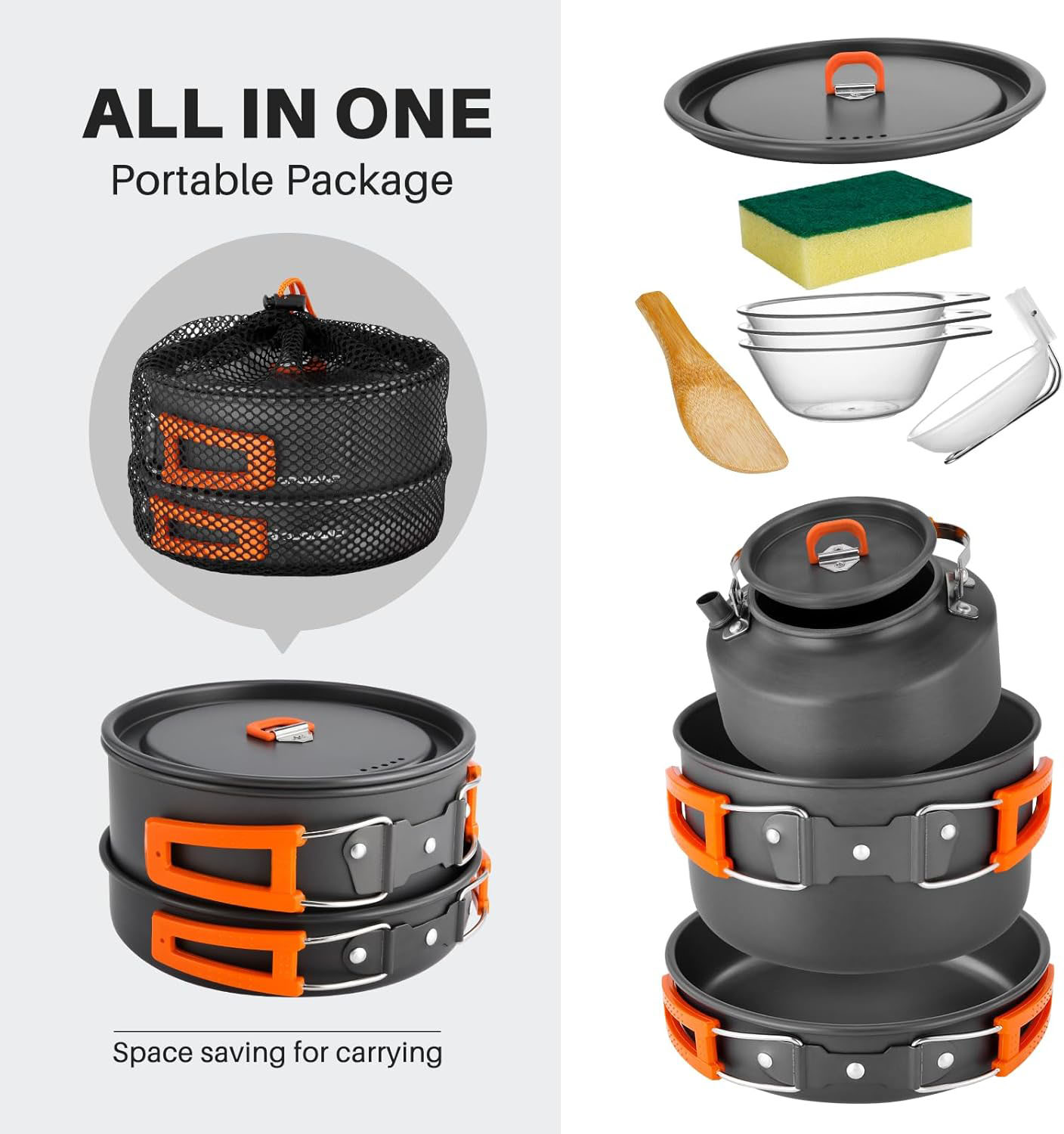 أدوات طهي للتخييم، طقم قدور وم - مراجعة Camping Cooking Top وسعره