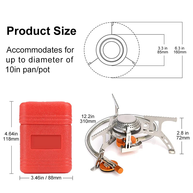 موقد غاز التخييم المحمولة للطي - مراجعة Camping Cooking Gadgets وسعره
