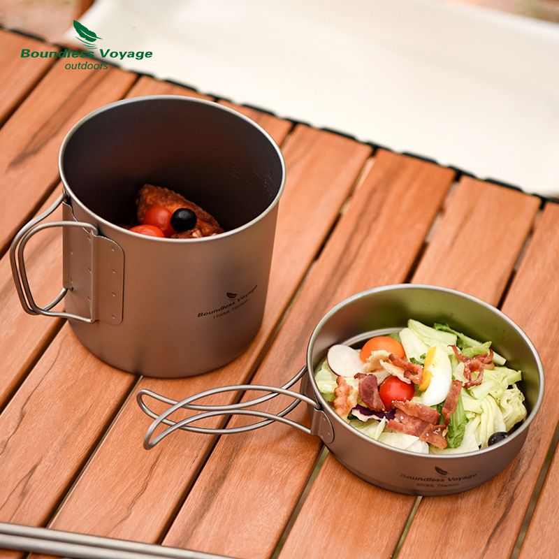 مجموعة أوعية بمقبض قابل للطي م - مراجعة Camping Lightweight Cooking Pot وسعره