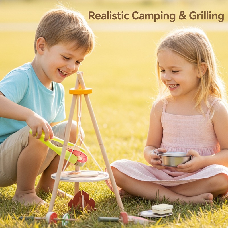 مجموعة ألعاب التخييم والشواء ا - مراجعة Camping Cooking Kids وسعره
