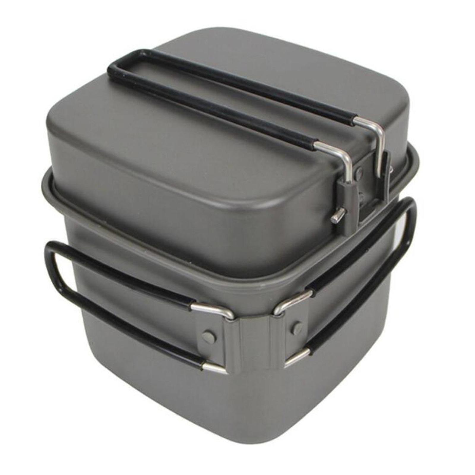 طقم أدوات طهي للتخييم، مقلاة خ - مراجعة Camping Lightweight Cooking Pot وسعره