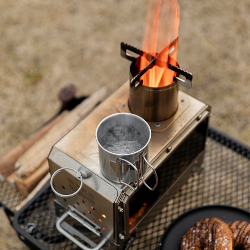 موقد تسخين من الفولاذ المقاوم  - مراجعة Camping Cooking In Forest وسعره
