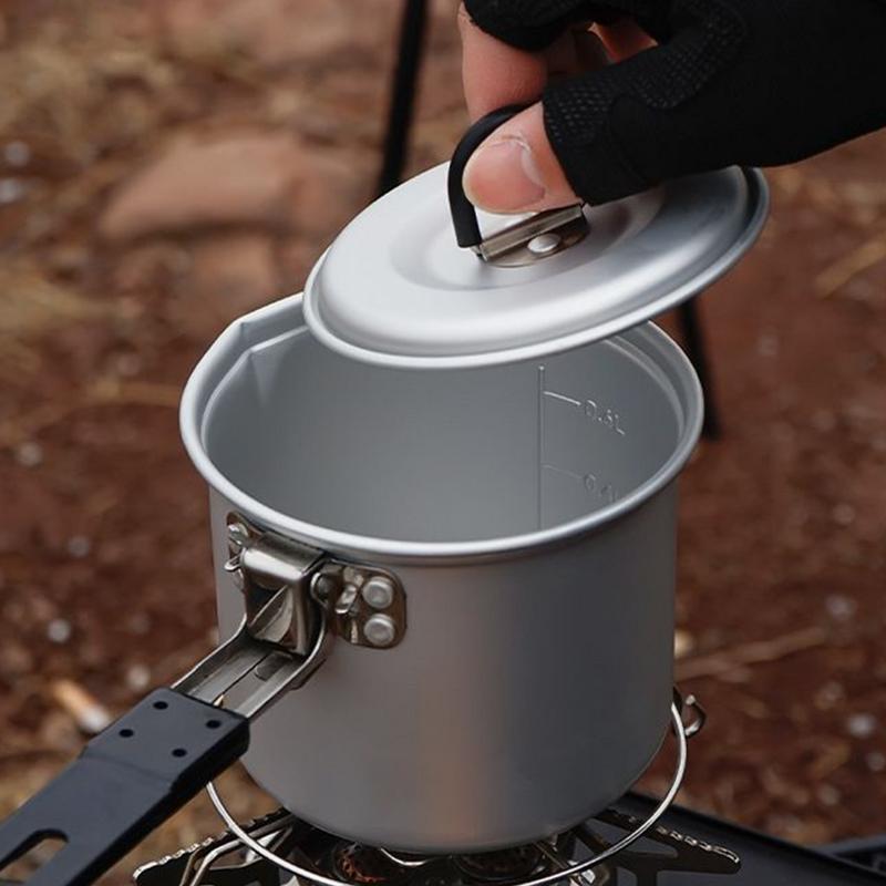 وعاء تخييم قابل للطي 700 مللي  - مراجعة Camping Lightweight Cooking Pot وسعره