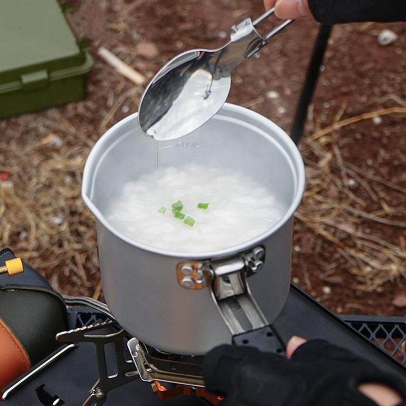وعاء تخييم قابل للطي 700 مللي  - مراجعة Camping Lightweight Cooking Pot وسعره