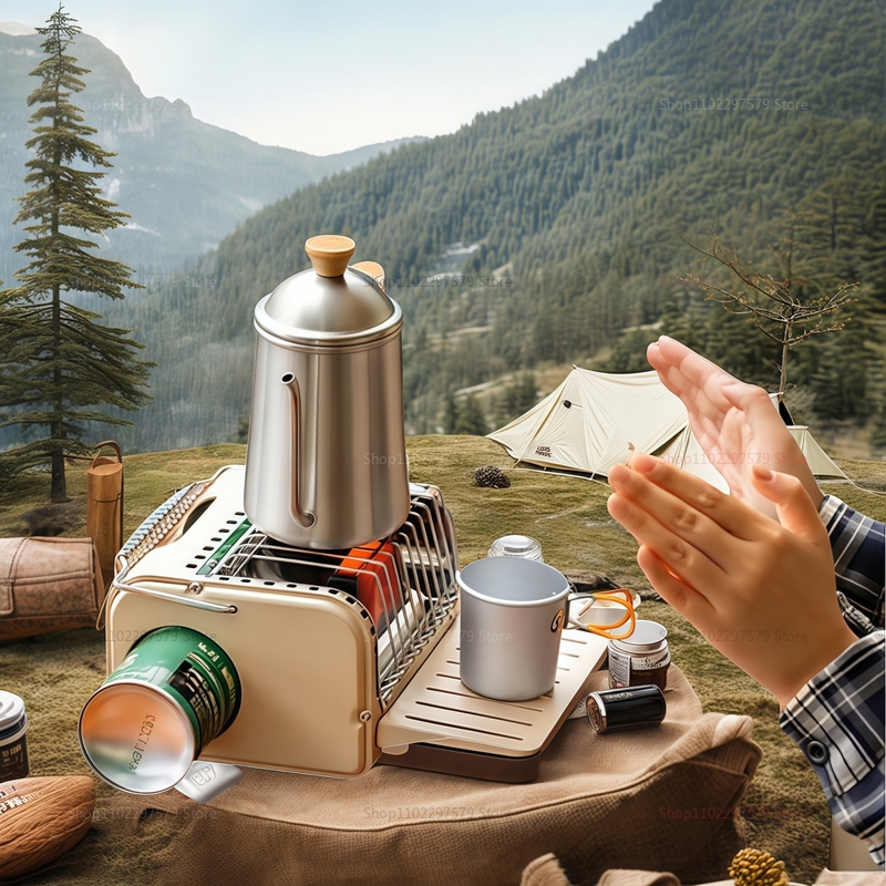 موقد غاز محمول للتخييم بقوة 12 - مراجعة Camping Cooking Gadgets وسعره