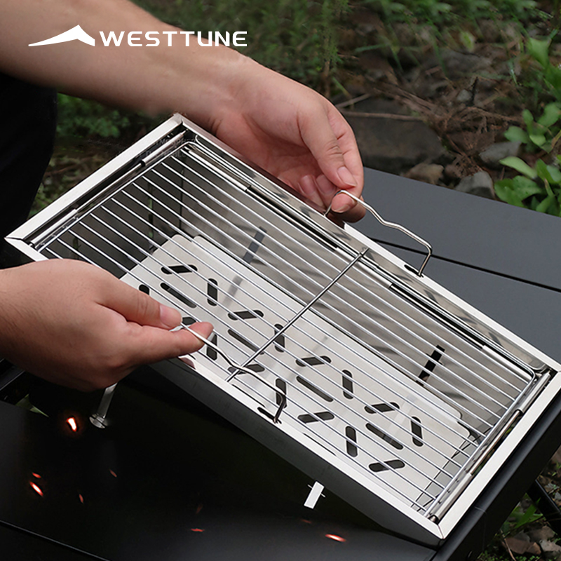 WESTTUNE IGT شواية باربيكيو قا - مراجعة Camping Cooking Griddle وسعره