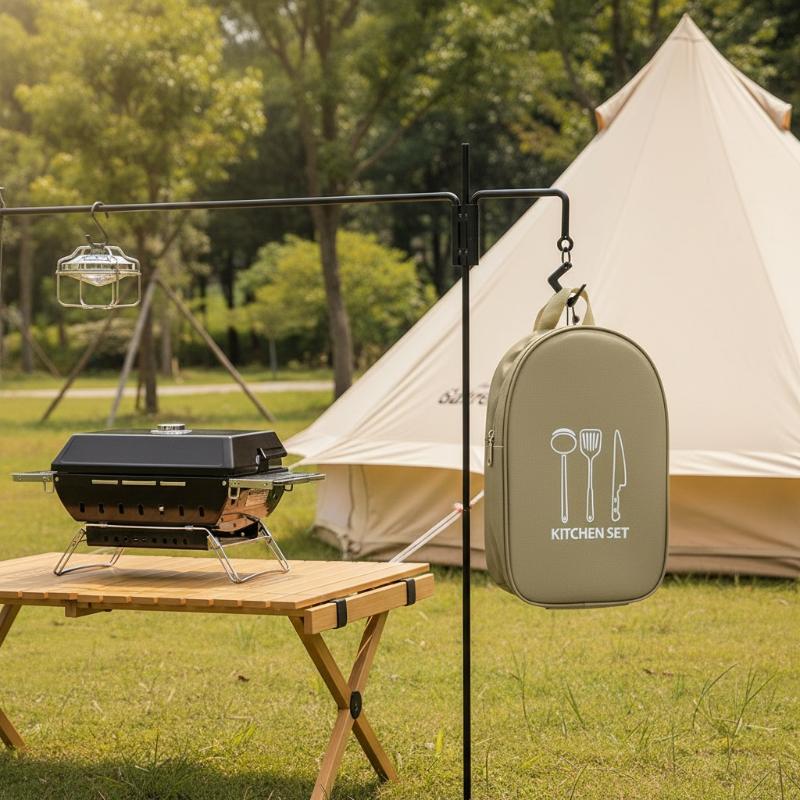 حقيبة طهي خارجية، حقيبة تخزين  - مراجعة Camping Cooking Utensil Organizer وسعره