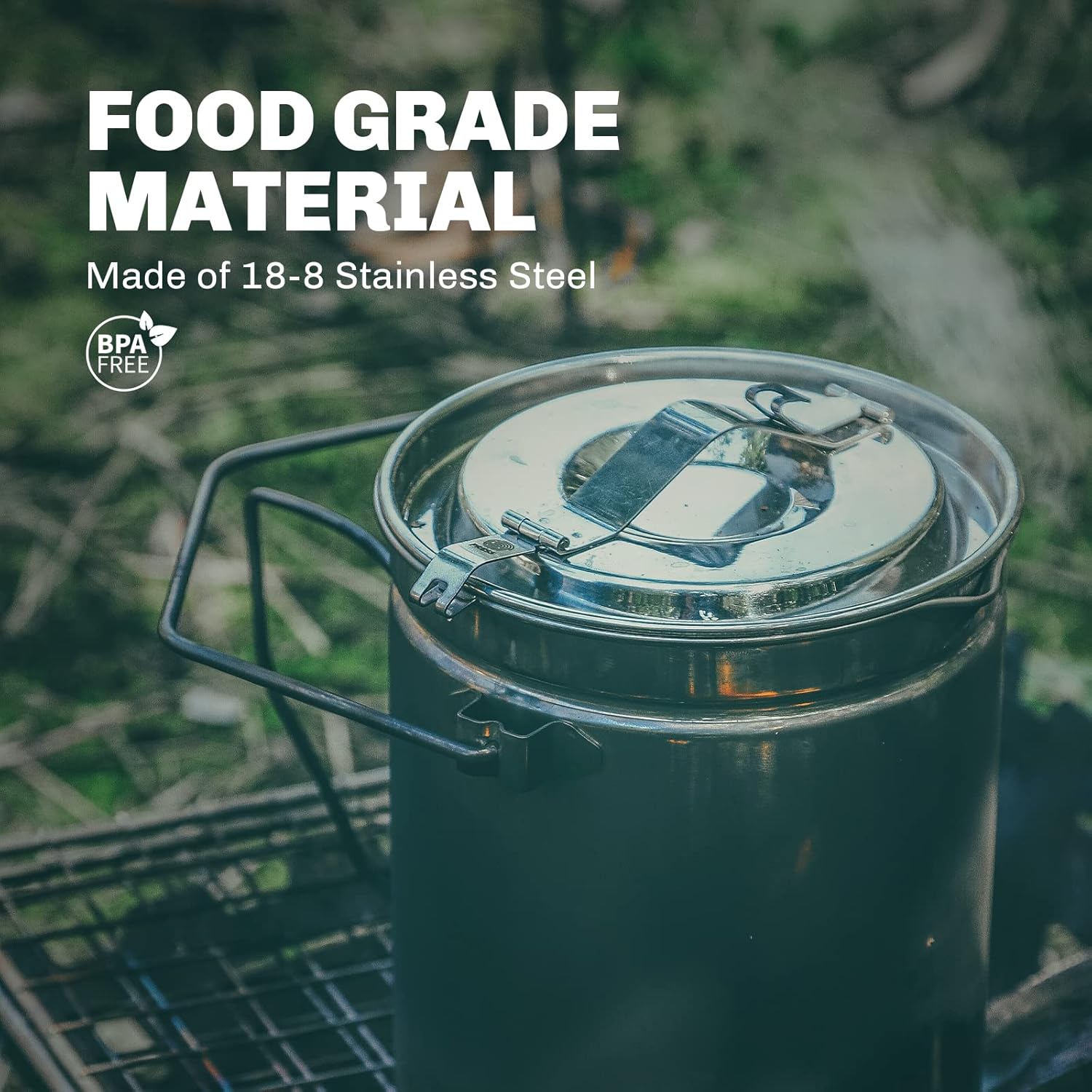 النار القيقب 1.2L وعاء باخرة م - مراجعة Camping Cooking Unit وسعره