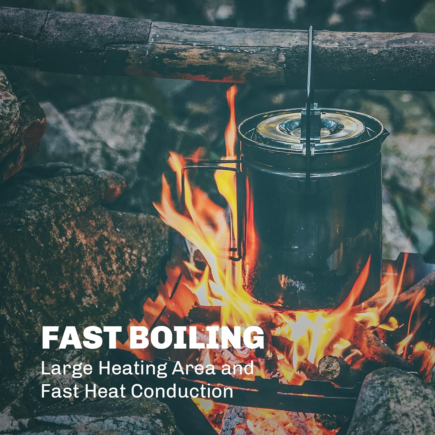 النار القيقب 1.2L وعاء باخرة م - مراجعة Camping Cooking Unit وسعره