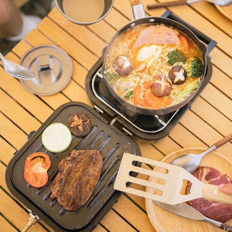 Naturehike موقد للطي مزدوج الن - مراجعة Camping Cooking Range وسعره