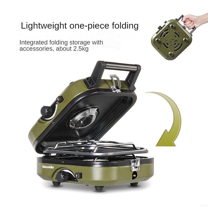 Naturehike موقد للطي مزدوج الن - مراجعة Camping Cooking Range وسعره