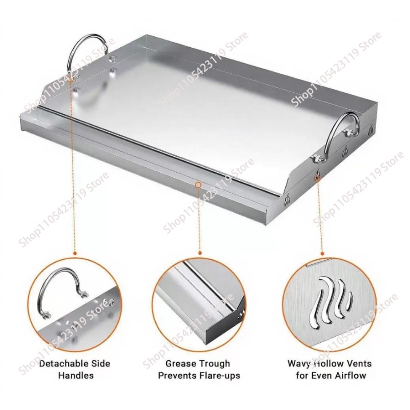 لوح شواء مسطح من الستانلس ستيل - مراجعة Camping Cooking Top وسعره