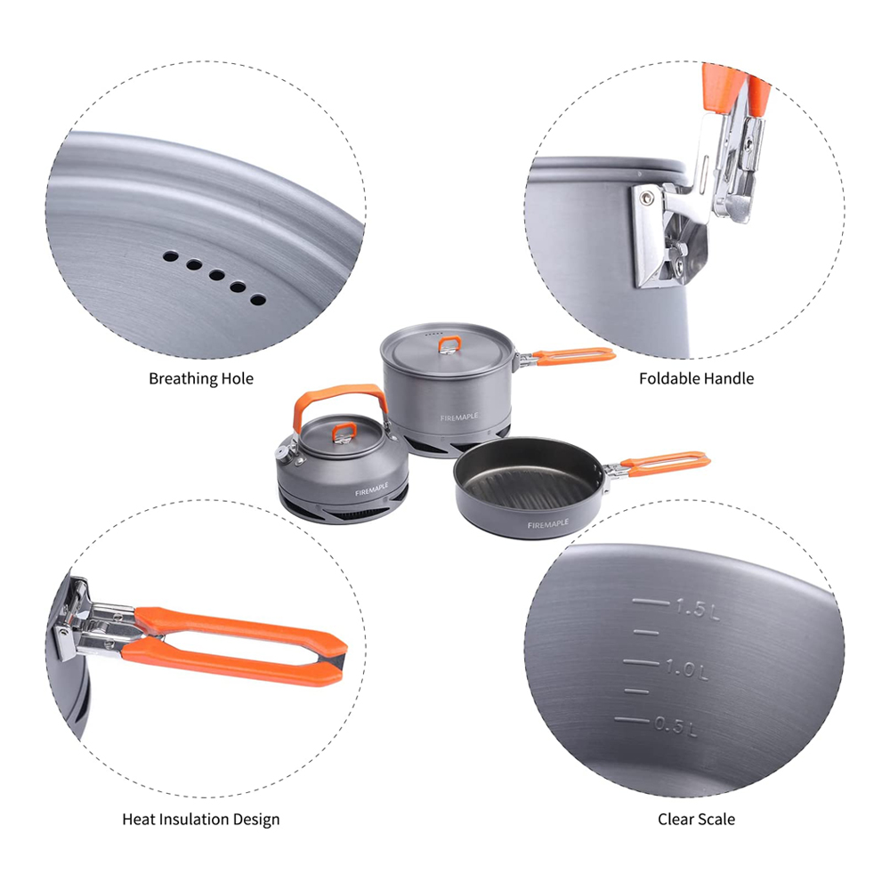 النار القيقب التخييم تجهيزات ا - مراجعة Camping Cooking Bundle وسعره