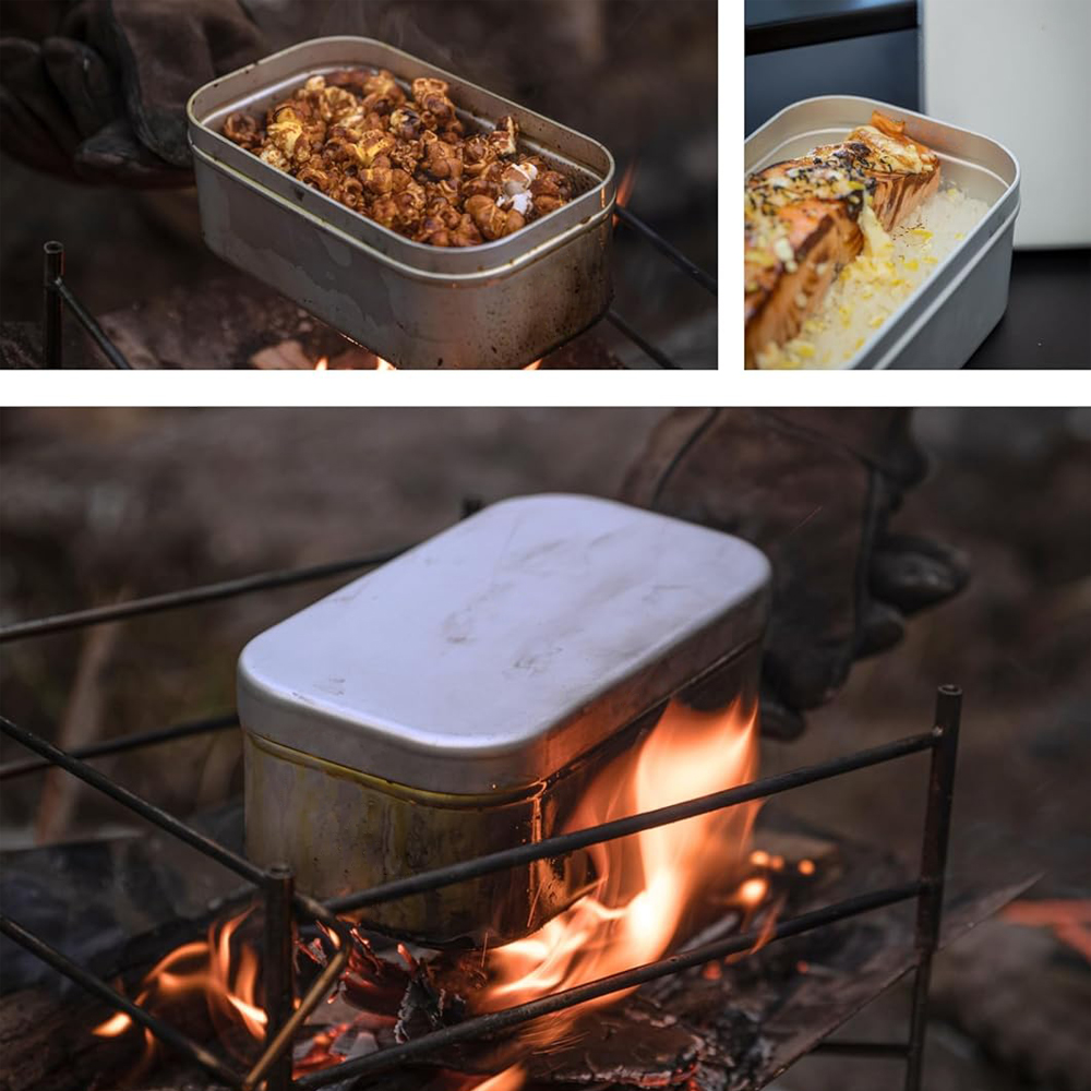 مقبض صندوق بينتو قابل للطي، حا - مراجعة Camping Cooking Books وسعره