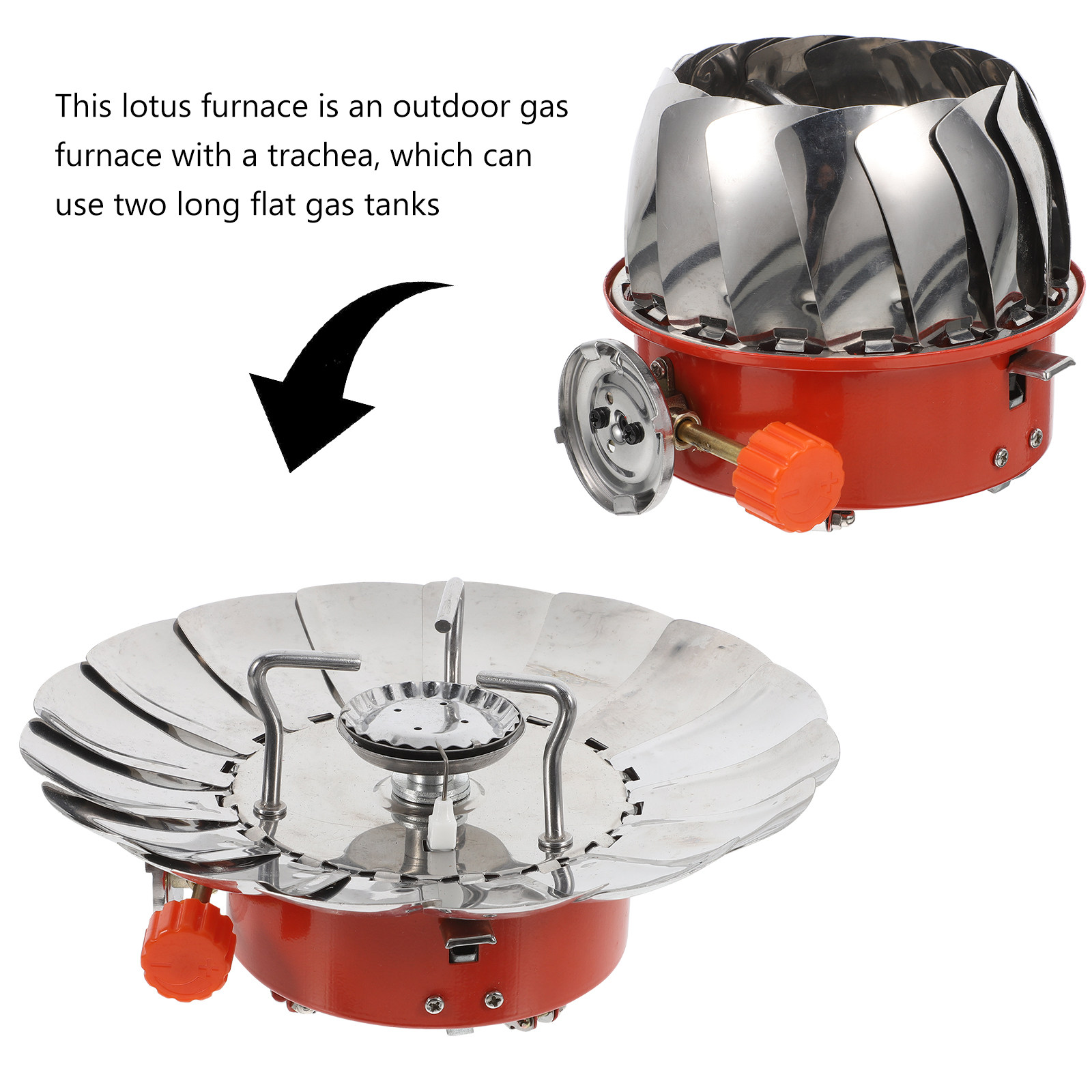موقد غاز محمول على شكل زهرة ال - مراجعة Camping Cooking Range وسعره